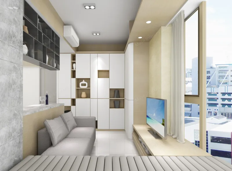 Muse+ 萬景峰現代簡約客廳設計